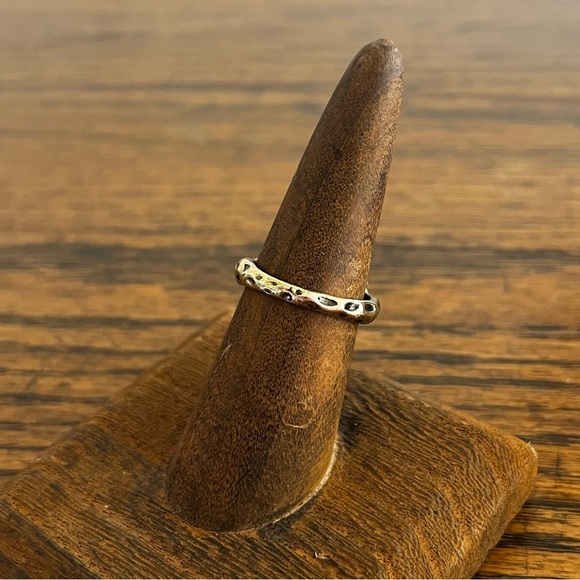 Free People Gloria Brown Amber Stone Ring Size 7 - Picture 4 of 5